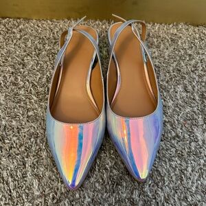 J. Crew Lucie Irridescent Slingback Women's Shoes